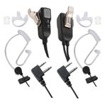 Reyinl RYL13 İki Yönlü Telsiz Kulaklık Gürültü Önleyici Şeffaf Güvenlik Kulaklığı Midland GMRS/FRS Radyolar PTT/VOX ile - Çift