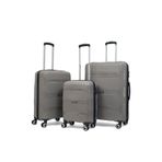 Reymond Luggage Lucas Polipropilen Kırılmaz Valiz, 3'lü Set