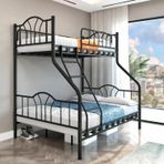 Reyo İmaj 3 Kişilik Ebeveyn 3'lü Metal Ranza Siyah 90x200 / 140X200