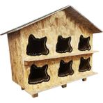 Reyo Kedi Evi Dış Ortam Uygun Ahşap Kedi Evi Osb 100 x 95 x 50 cm - CAT27 - Ahşap Rengi - #