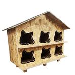Reyo Kedi Evi Dış Ortam Uygun Ahşap Kedi Evi Osb 100X95x50 Cm - Cat27