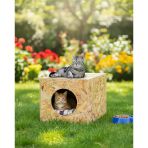 Reyo Kedi Evi Dış Ortam Uygun Ahşap Kedi Evi Osb 40X30x30 Cm - Cat06
