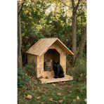 Reyo Kedi Evi Dış Ortam Uygun Ahşap Kedi Evi Osb 45X40x40 Cm - Cat20