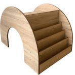 Reyo Micki 2in1 Montessori Kitaplıklı Çalışma Masası 110CM - Naturel