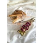 Reyo Şans ve Başarı Tütsü Demeti 3'lü Ritüel Set, 2 Adet Palo Santo ve Deniz Kabuğu (Tuz Hediyeli)
