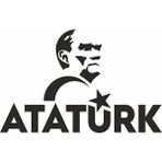 Reysa Tasarım Atatürk Türk Bayrağı Sticker Siyah 20X12 cm