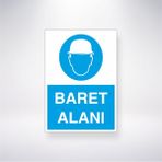 Reysa Tasarım Baret Alanı Iş Güvenlik Panosu 21X35 Arkası Yapışkanlı Levha