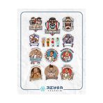 Reysa Tasarım Berber Kuaför Sticker Set-1 15 Parça Telefon, Tablet, Defter, Laptop Sticker