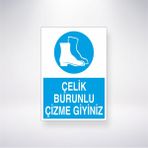 Reysa Tasarım Çelik Burunlu Çizme Giyiniz 21X30 cm Yapışkanlı Levha