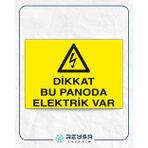 Reysa Tasarım Dikkat Bu Panoda Elektrik Var Sticker 20X28 Cm