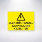 Reysa Tasarım Elektrik Panosu Kapaklarını Kilitli Tut 21X30 cm Yapışkanlı Levha