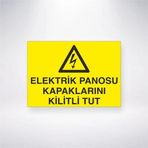 Reysa Tasarım Elektrik Panosu Kapaklarını Kilitli Tut Sticker 20X28 Cm