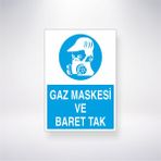 Reysa Tasarım Gaz Maskesi ve Baret Tak 21X30 cm Yapışkanlı Levha