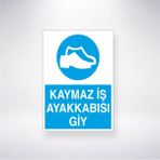 Reysa Tasarım Kaymaz Iş Ayakkabısı Giy 21X30 cm Yapışkanlı Levha