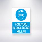 Reysa Tasarım Koruyucu İş Gözlüğü Kullan 21X35 Arkası Yapışkanlı Levha