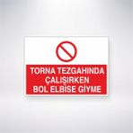 Reysa Tasarım Torna Tezgahında Çalışırken Bol Elbise Giyme 21X30 cm Yapışkanlı Levha