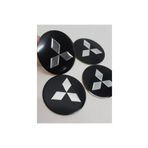 Rezzotto Mitsubishi Uyumlu Siyah Alüminyum Jant Arma Göbeği 60mm
