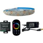Rf Dokunmatik Kumandalı Rgb Şerit LED Set 5050 Ledli 3çipli 5metre Silikonlu - 5 m