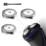 RF RollingFit SH30 Philips Norelco Elektrikli Tıraş Makinesi Serisi 1000, 2000, 3000 ve S738 için Yedek Başlık, Kolay Kesme ve Değiştirme, 3'lü Paket