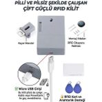 Rfıd Kartlı Görünmez Dolap Kilidi - Mobilya ve Ofis Için Gizli Güvenlik Kilidi Akıllı Elektronik Kolay Kurulum - 001-Renkli