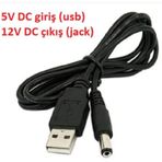 Rfkumanda-Usb-Barrel Jack Voltaj Yükseltici (Giriş 5V, Çıkış 12V)