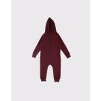 RG Brand Çocuk Unisex Kışlık Kapüşonlu ve Fermuarlı Tulum - 8 - 9 Yaş - Bordo