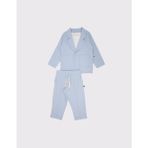 RG Brand Erkek Bebek %100 Keten Kumaş Takım Elbise, 3'lü Takım_RG327 - 3 - 4 Yaş - Regular Fit - Mavi
