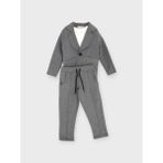 RG Brand Erkek Çocuk Likralı Pamuklu 3'lü Set Takım Elbise_RG1440 - 4 - 5 Yaş - Regular Fit - Füme