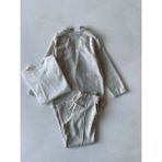 RG Brand Genç Erkek %100 Keten Kumaş Takım Elbise, 3'lü Takım_RG3361 - 12 Yaş - Regular Fit - Taş