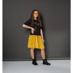 RG Brand Genç Kız Pileli Elbise - 13 - 14 Yaş - Vizon