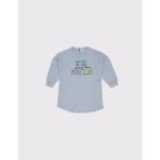 RG Brand Kız Çocuk Baskı Detaylı Çocuk Sweat Elbise_RG1405 - 7 - 8 Yaş - Mavi