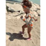 RG Brand UV Korumalı Bebek Fırfırlı Uzun Kollu Mayo – Güneş Korumalı Bebek Mayo_RG337 - Mandalin - 12 - 18 Ay
