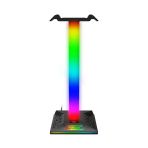 Rgb Gaming Kulaklık Standı Led Aydınlatma Usb Type-C Giriş 10 Renk Efekt Şık Çok Fonksiyonlu Tasarım
