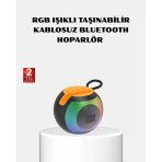 Rgb Işıklı Bluetooth Hoparlör – 360° Stereo Ses 8 Saat Çalma Süresi