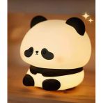 Rgb Işıklı Dokunmatik Panda Gece Lambası Silikon Yumuşak Malzeme, Renk Değiştiren Çocuk Gece Lambası