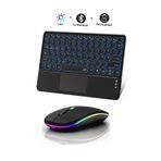 RGB Işıklı Kablosuz Bluetooth Klavye Mouse Seti Şarjlı Ultra Slim Tablet Telefon Windows Uyumlu