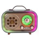 Rgb Kablosuz Şarjlı Nostaljik Radyo Mp3, Sd, Usb Bluetooth Hoparlör