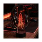 Rgb LED Işıklı Fps Oyuncu Kurşun Desenli Masaüstü Kulaklık Standı Tutucu