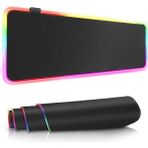 Rgb Masa Üstü Büyük Mouse Pad Şık Işıklı Mouse Pad Masanızı Özelleştirin 7 Renk