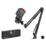 Rgb Mikrofon Seti Boom Mikrofon Kolu Type-C 192Khz 24Bit Siyah M835b