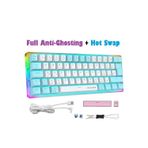 Rgb Oyuncu Klavyesi Mx-1 Mekanik Gaming Blue Switch Klavye Türkçe Q Beyaz Mini Klavye