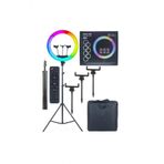 Rgb Ring Light 45 Cm Led Selfie Youtuber Tiktok Işığı 210 Cm Tripod Çanta Ve Kumandalı