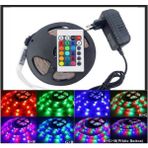 Rgb Şerit LED Seti (5mt. LED + Trafo + Rgb Kumanda) 352 Renk - 5 m