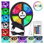 Rgb Şerit LED Seti (5mt Rgb LED + Trafo + Rgb Kumanda) - 5 m