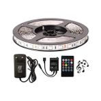 Rgb Şerit LED Tak Çalıştır ve Müziğe Duyarlı Kumanda 5050 3 Çipli Iç Mekan Silikonsuz… (4 Metre)