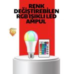 Rgb Uzaktan Kumandalı Led Ampul 16 Renkli A Kalite Orijinal Mir26363006 Vitrin