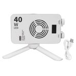 RGB Video Işığı, 40W 3000-7000K 2 2000mAh Pil, Kamera Işığı, İyi Isı Dispidasyonu Kompakt Taşınabilir, YouTube Video Konferansı Vlogging İçerik Oluşturma