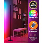 RGP Led Rgb Ayaklı Lambader Kumandalı Lamba 1020 Siyah