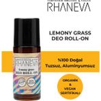 Rhaneva Lemony-Grass Deo Roll-On, Organik ve Vegan Sertifikalı, 50 ml