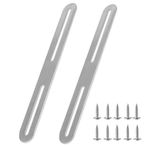 RHBHY Paslanmaz Çelik Bağlantı Parçaları 280 mm Delikli Montaj Patileri Düz Metal Takviye Plakası Tamir Bağlantı Elemanları Mobilya için (280 x 24 mm, 2)